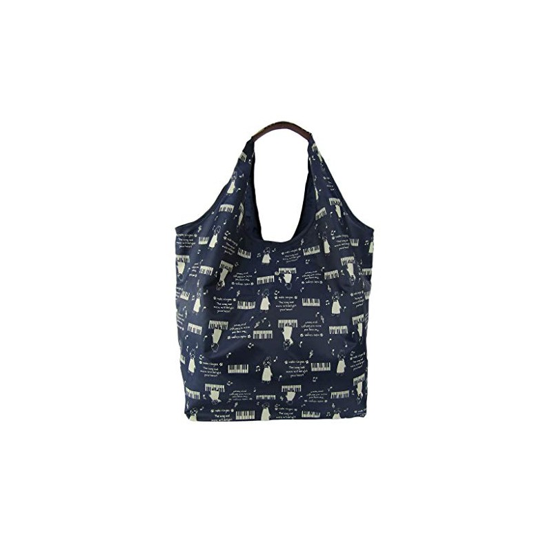 Neko-jin 4R46 Compact Eco Bag, L Size, navy