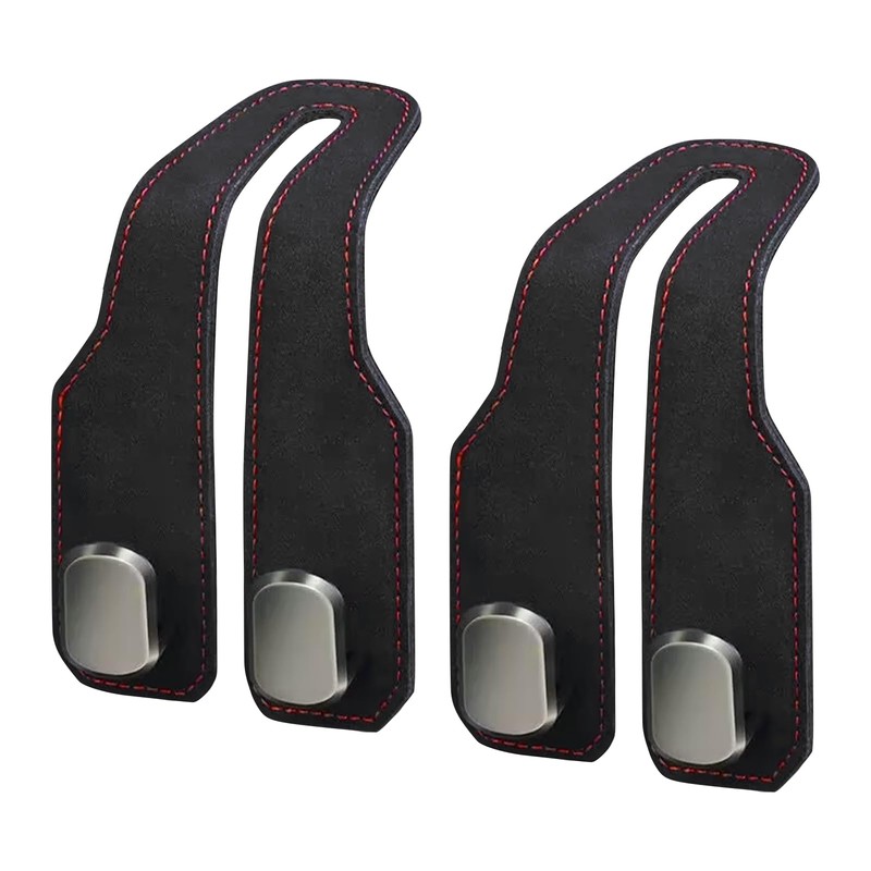 YCSONLY 2 Pcs Car Bag Hooks, Leather Seat Organiser Hooks,