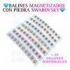 Productos comerciales mx Balines Con Piedra Swarovsky Auriculoterapia 200 Piezas