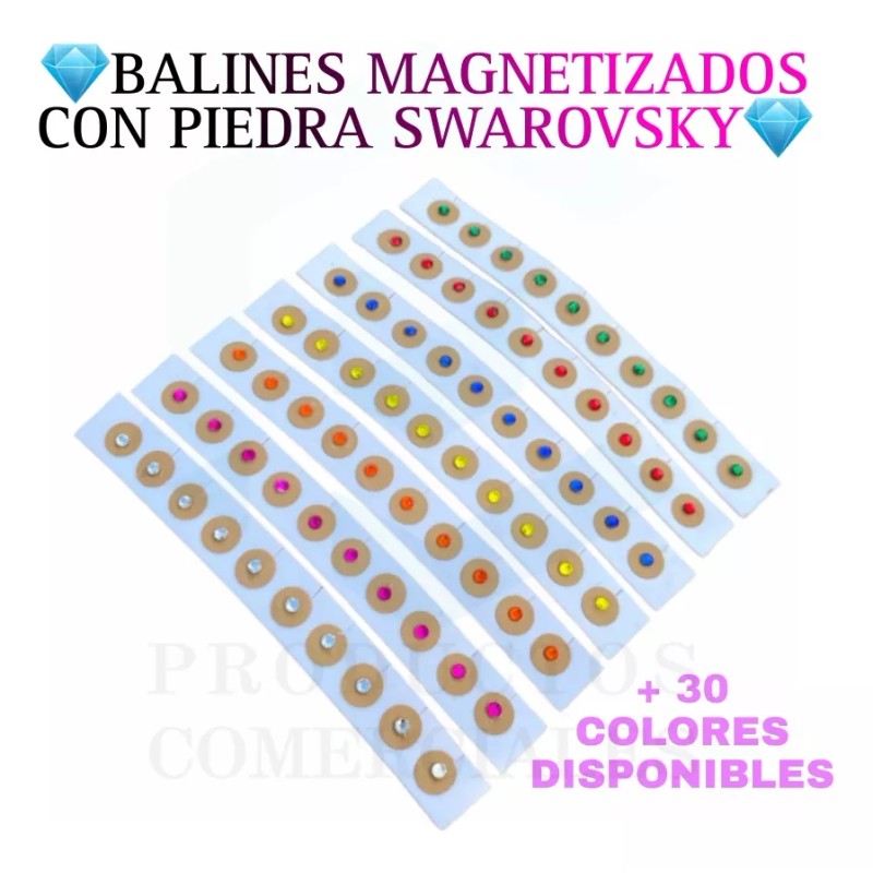 Productos comerciales mx Balines Con Piedra Swarovsky Auriculoterapia 200 Piezas