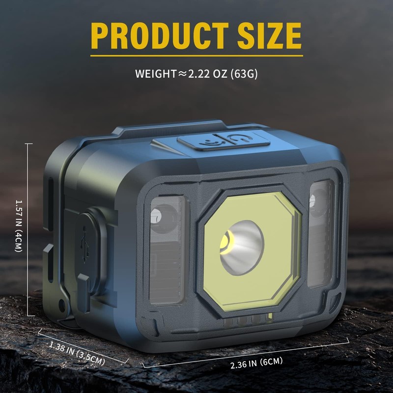 WARSUN Rechargeable LED Headlamp Super Bright Head Light with 6