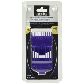 Andis 01420 Master Clipper Magnetic Comb Set — Dual Pack Sizes 0.5 & 1.5