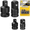 OUMUIK Socket Adapter Included 3/8 to 1/2, 1/4 to 3/8,