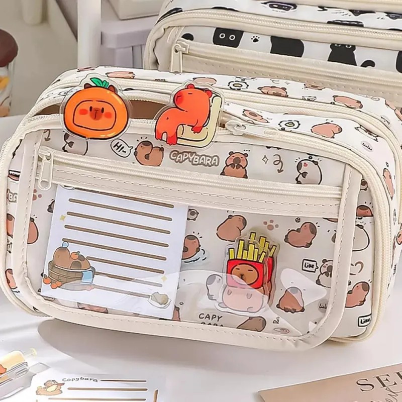 Yx Estuche Para Lápices Capibara, Tamaño Grande, Para B