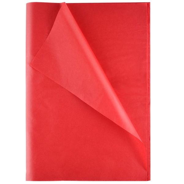 TUPARKA 60 Sheets Red Tissue Paper Christmas Tissue Paper Wrapping Paper Gift Paper for DIY and Craft, Gift Bags Decorations in Christmas Party 50 x 38cm
