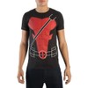 Deadpool Suit up Costume Tee Shirt, Black, Medium