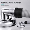 Washing Machine Floor Drain Connector with 90° Hose Adapter