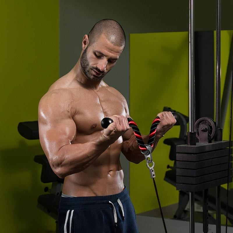 Deluxe Tricep Rope Pull Down Cable 27 & 36 Inch