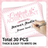 Doodlream 30 Pink Certificate of Achievement Completion Award Recognition Paper,