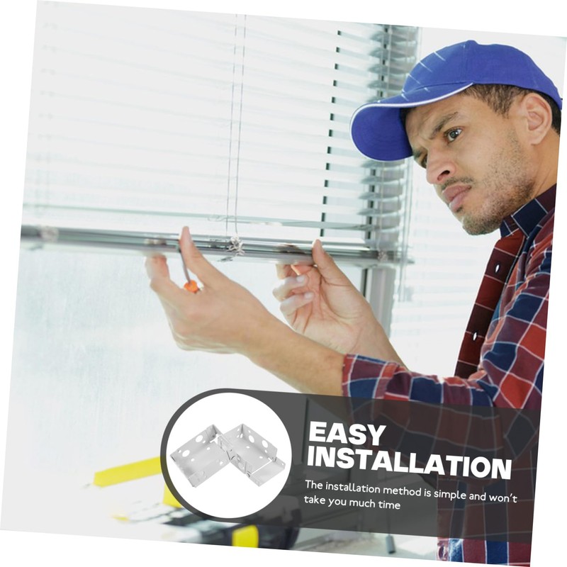 ULTECHNOVO 6Pcs Low Profile Blind Brackets for Easy Installation Sturdy