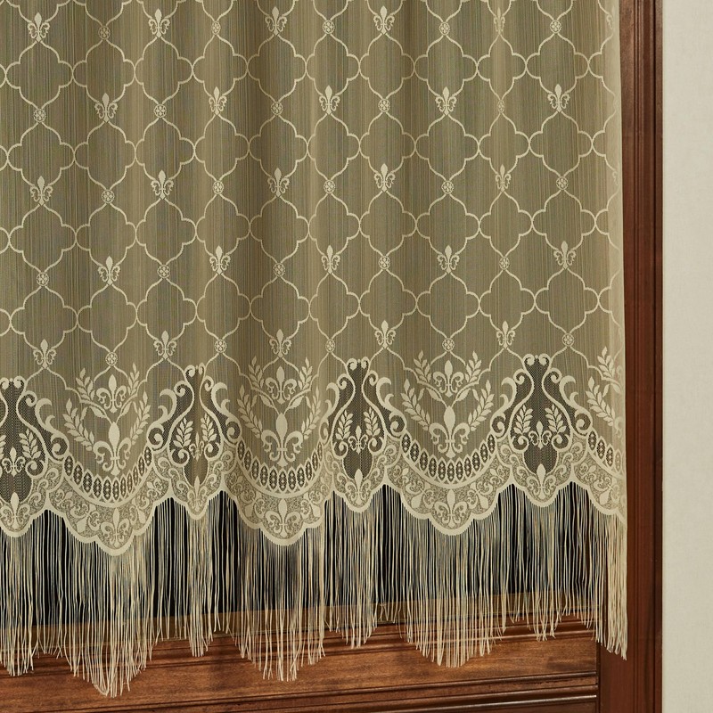 Touch of Class Victorian Fleur de Lis Lace Window Treatment