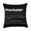 Marketer Definition Funny Noun Throw Pillow