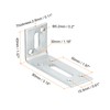 sourcing map Adjustable L Corner Braces, 4Pcs 80 x 40