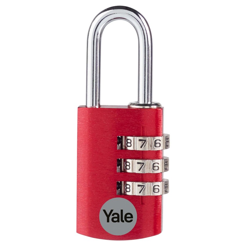 Yale - YE3CB/20/121/1/CO Standard Security 20mm Aluminium -Kombination Vorhängeschlos