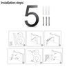 Meision House Number Anthracite Stainless Steel House Number RAL 7016