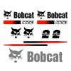 Turbo Bobcat S650 Skid Steer Set Vinyl Decal Sticker - 9 PC