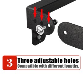 KLYONA Flip-Up Winch License Plate Frame Compatible with 10" Hawse Fairlead, Universal Front License Bracket Holder Relocation, Bumper Winch Mount Roller, Fit for Most Pickup Trucks Off-Road Cars SUVs