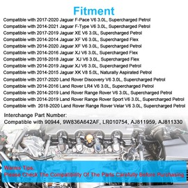 JDMON Engine Oil Cooler Replacement for 2017-2020 Jaguar F-Pace, F-Type, XE, XF, XJ V6 3.0L, Land Rover Discovery, Range Rover Compatible with 90944, 9W836A642AF, LR010754