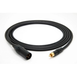 Mogami 3080 SPDIF to AES Black Cable 110 Ohm | Neutrik RCA | XLR Male, 100 Ft.