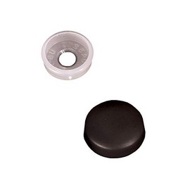 RV Designer H603, Screw Covers, Black, 14 Per Pack, Interior Hardware