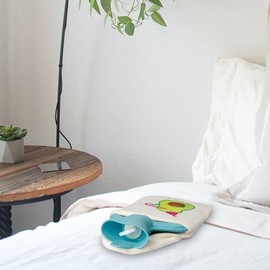 Mr. & Mrs. Panda Hot Water Bottle Avocado Party Horn Gift Hot Water Bottle Cover Healthy Celebration Grain Cushion Veggie Hot Water Bottle with Cover