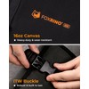 Foxrino Tool Roll For Men, Heavy Duty Tool Roll Bag