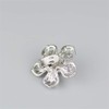 Ruihfas 2Pcs Floral Shoe Clips Pearl Crystal Shoe Buckles Decoration