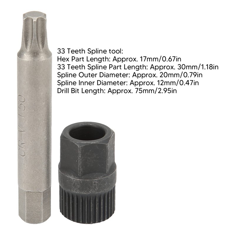 75mm Drill Bit, Generator Key Replacement for Bosch Alternators, Generator