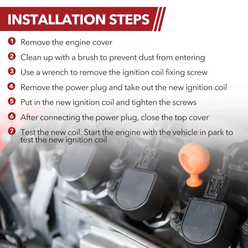 CarBole 8 Round Ignition Coil Pack For 1999-2007 Chevy Silverado