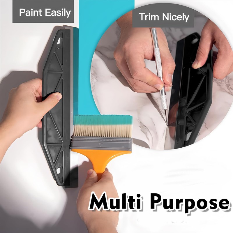 NICECONE 12" Stainless Steel Paint Trim Guard & Wallpaper Scraper