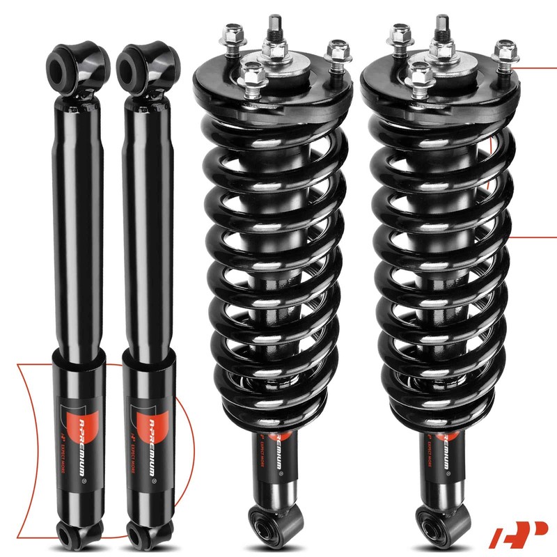 A-Premium Set (4) Front and Rear Complete Shock Absorber Strut