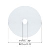 sourcing map Universal Cloth Dryer Exhaust Filter, Cotton 235x37mm White