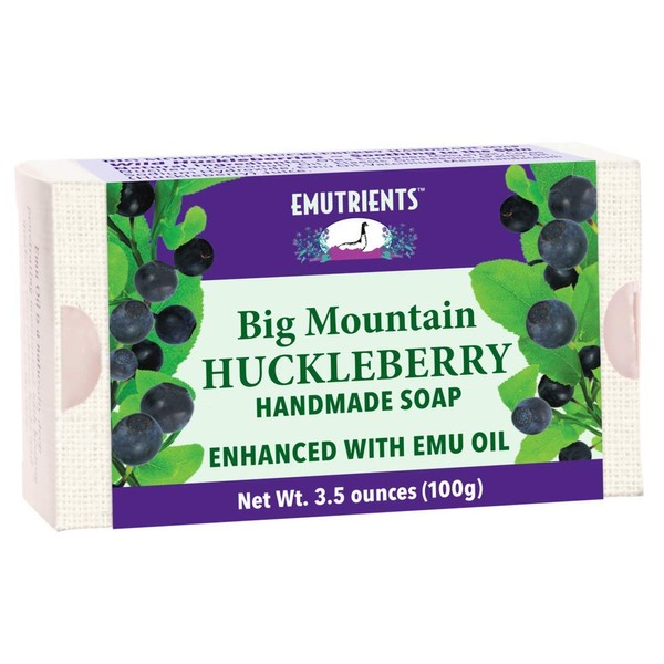 Mountain Huckleberry Soap Montana Emu Ranch Co. 3.5 oz Bar