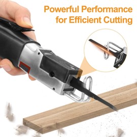 Air Reciprocating Saw Kit, Pneumatic Metal Cutting Saw Tools with 6pcs 18T 24T 32T Blades, 1/4'' Inlet Thread