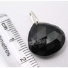 SilverStarJewel Colgante de ónix negro natural de plata 925, 2