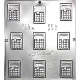 Calculator Small Pieces Chocolate Candy Mold 1244