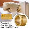 Hiboom 2 x Brass Heating Valve Adapter, M30 x 1.5