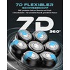 Bald Razor Men's Electric with 7 Flex Heads, 180 Minutes