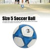 Soccer Ball Blue and White Color Thicked Size 5 Children