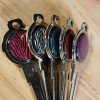 5 Key Set Zebra Epoxy Nickel Plated House Keys Compatible