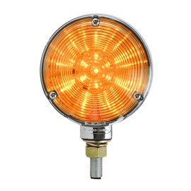 GG Grand General 77613 4 inches Double Faced Star Amber/Red 48 LED Sealed Light with Clear Lens