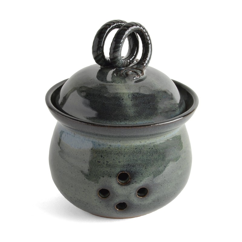 MudWorks Pottery Black Eyed Susan Garlic Keeper