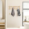 Dezyfurni Bamboo Coat Rack Wall Mount with 12 Rotating Hooks