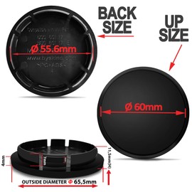 SkinoEu Compatible with Wheel Center Caps VW Volkswagen Centre Hubcaps 5G0601171 66mm Skull CR 20