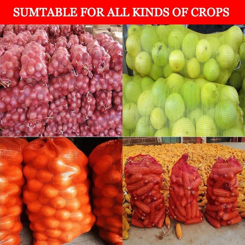 Fulanfudi 10pcs Extra Large Mesh Storage Produce Bags Reusable Vegetable