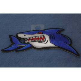 Ivamis Iron on Shark Patch - 4x2.75 inch - P7032