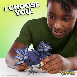 MEGA Corviknight Building Set With 340 Compatible Bricks and Pieces and Poké Ball, Toy Gift Set