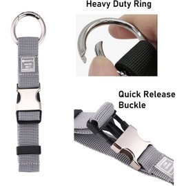 Add a Bag Luggage Strap Jacket Gripper, Heavy Duty Luggage Straps Carry-on Baggage Suitcase Straps Belts Travel Accessories,Carry Your Extra Bags-Grey-1PCS