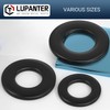 LUPANTER 10# Black Flat Washers 50 Pack Made of 18-8