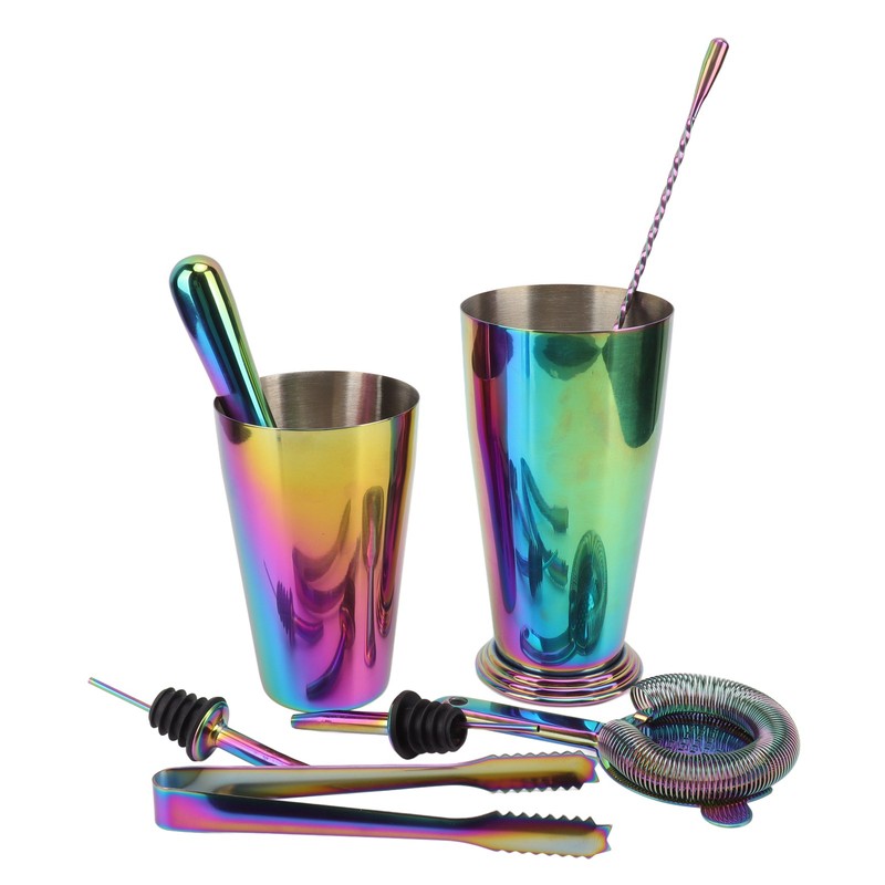 Bartender Kit 304 Stainless Steel Heat Preservation Cocktail Shaker Jigger